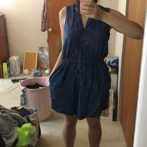 Lightweight denim look dress